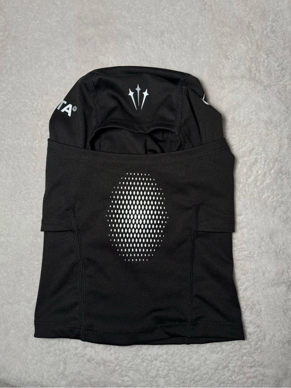 Nike Black Face Mask Balaclava with Reflective Vent Pattern